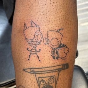 Cartoon + Pop Culture gir tattoo on Calf by ink_by_trainwreck on TattMe