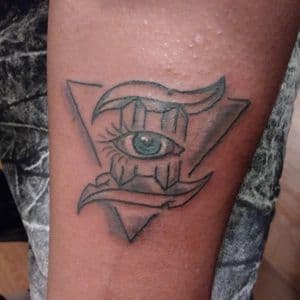 Fine Line + Black & Grey eye tattoo on Forearm by LastWordArtistryInk on TattMe
