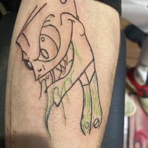 Illustrative + Line-work monster tattoo on Forearm by LastWordArtistryInk on TattMe