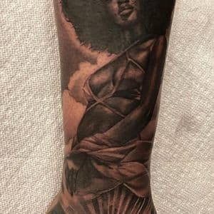 Black & Grey + Realism woman tattoo on Forearm by D-Artist on TattMe