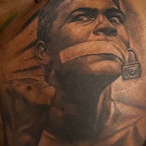 Realism + Black & Grey man tattoo on Chest by D-Artist on TattMe