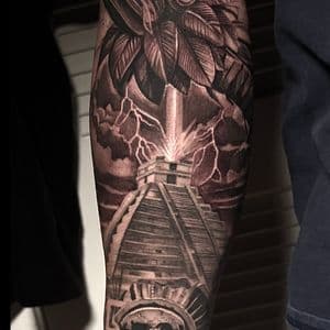 Black & Grey + Realism quetzalcoatl tattoo on Forearm by D-Artist on TattMe