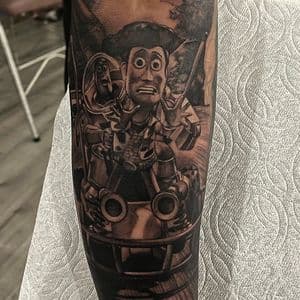 Black & Grey + Realism woody tattoo on Forearm by D-Artist on TattMe