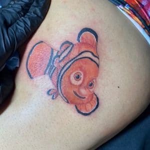 Color + Cartoon clownfish tattoo by gq_ink on TattMe