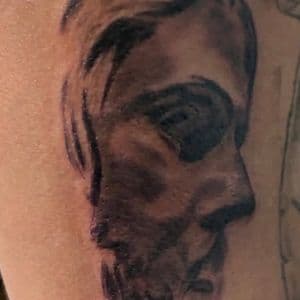 Black & Grey + Realism bust tattoo on Shoulder by gq_ink on TattMe