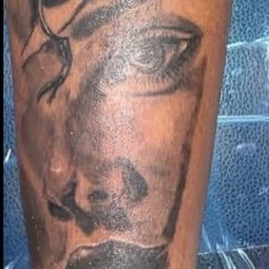 Black & Grey + Realism eye tattoo on Calf by gq_ink on TattMe