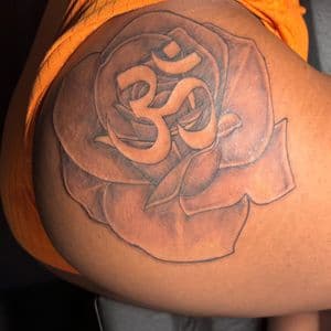 Floral + Symbolic rose tattoo on Hip by Murda_Innk on TattMe