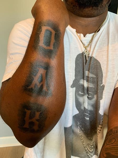Lettering + Script letters tattoo on Forearm by Certified__OB on TattMe