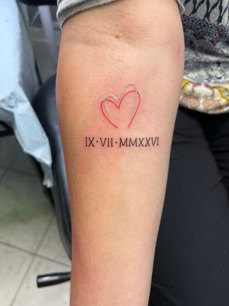 Fine Line + Minimalist hearts tattoo on Forearm by inksfromkels on TattMe
