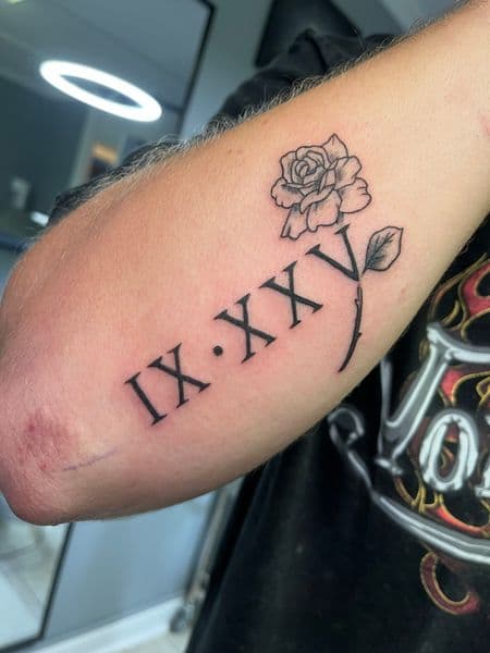 Fine Line + Black-work rose tattoo on Forearm by inksfromkels on TattMe