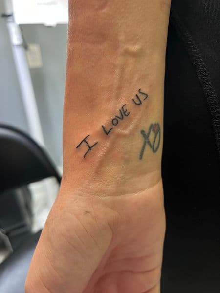 Lettering + Minimalist lettering tattoo on Wrist by inksfromkels on TattMe