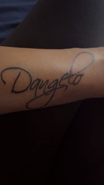 Lettering + Script name tattoo on Forearm by TattsByNaee on TattMe