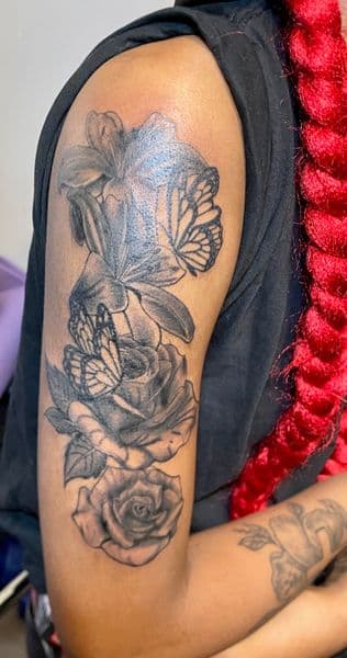 Black & Grey + Realism realism sleeve tattoo by Inkbykey_ on TattMe