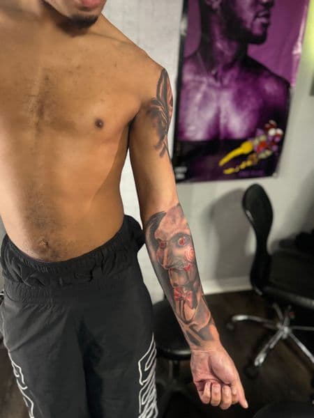 Realism + Black & Grey jigsaw tattoo on Forearm by Juanyane on TattMe