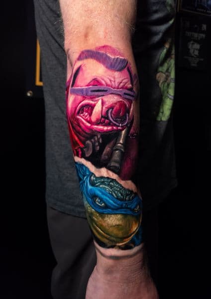 Color + Illustrative bebop tattoo on Forearm by Brandon_Lee on TattMe