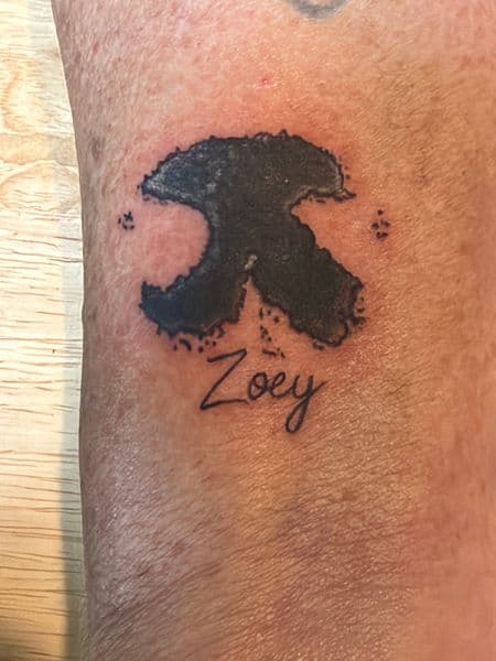 Black-work + Script script tattoo on Forearm by CJSCHULTZ on TattMe