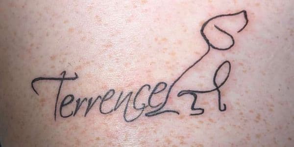 Fine Line + Minimalist dog tattoo by CJSCHULTZ on TattMe