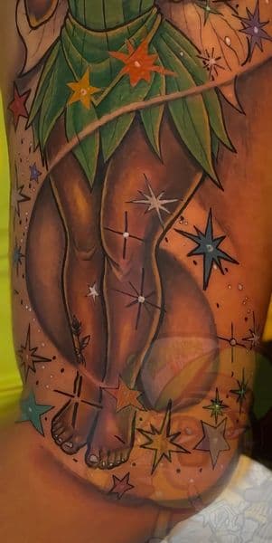 Color + Illustrative character tattoo on Upper Arm by rich_inkq on TattMe