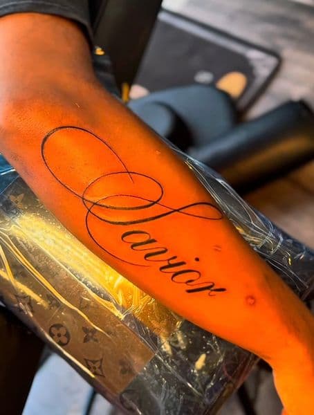 Lettering + Script script tattoo on Forearm by rich_inkq on TattMe