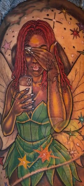 Illustrative + Color woman tattoo on Upper Arm by rich_inkq on TattMe