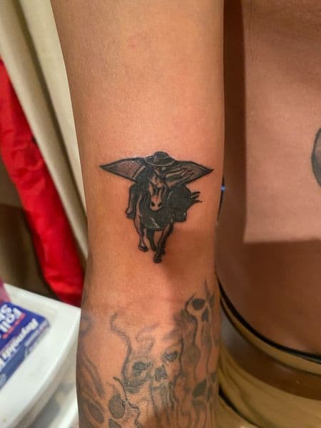 Black-work + Illustrative horse tattoo on Forearm by Jake_Cirilo on TattMe