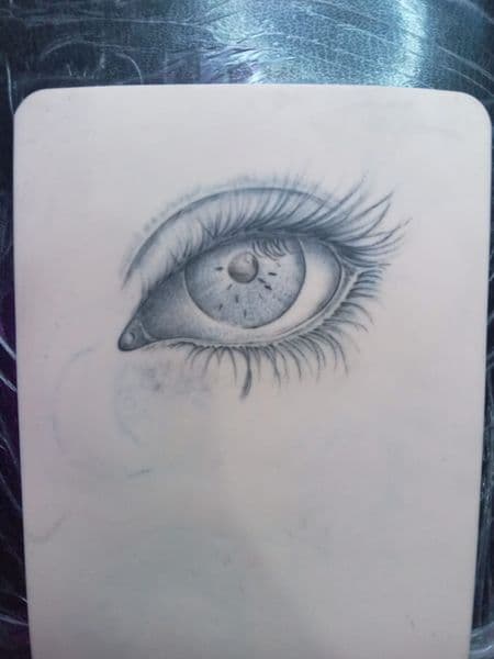 Black & Grey + Realism eye tattoo by Elite_Tatts on TattMe