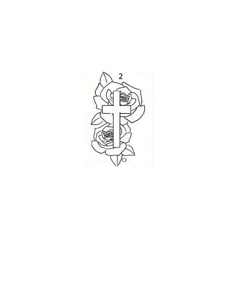Fine Line + Line-work cross tattoo by KUSTOM_INK_TATTOOS on TattMe