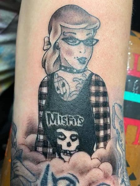 Black & Grey + Illustrative cinderella tattoo on Forearm by KUSTOM_INK_TATTOOS on TattMe