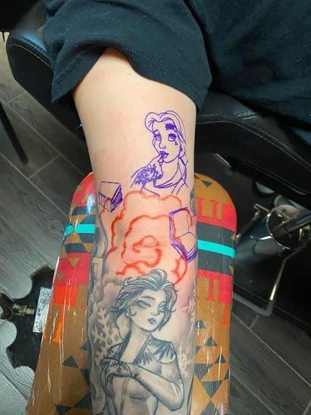 Illustrative + Black & Grey woman tattoo on Forearm by KUSTOM_INK_TATTOOS on TattMe