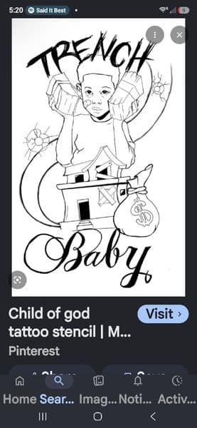 Illustrative + Black-work child tattoo by KUSTOM_INK_TATTOOS on TattMe