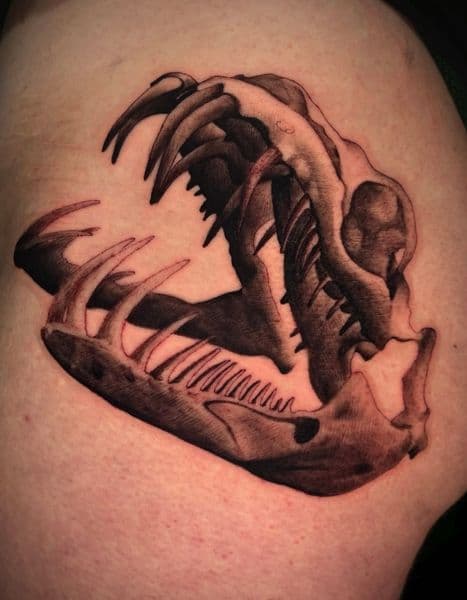 Black & Grey + Realism skull tattoo by pauljacktattoo on TattMe