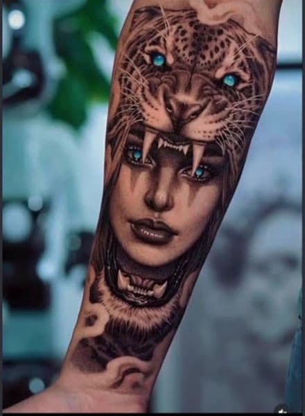 Realism + Black & Grey woman tattoo on Forearm by sr_diaz on TattMe