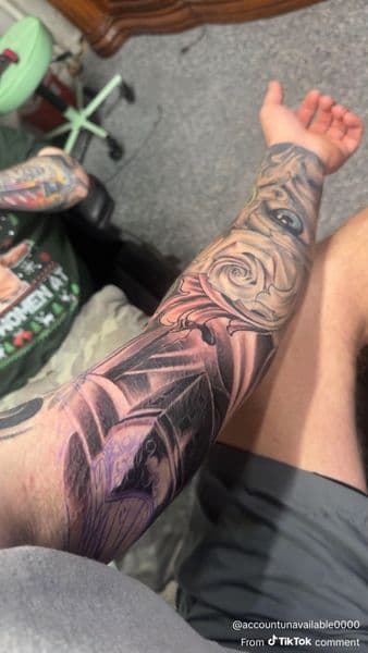Black & Grey + Realism eye tattoo on Forearm by Brianis on TattMe