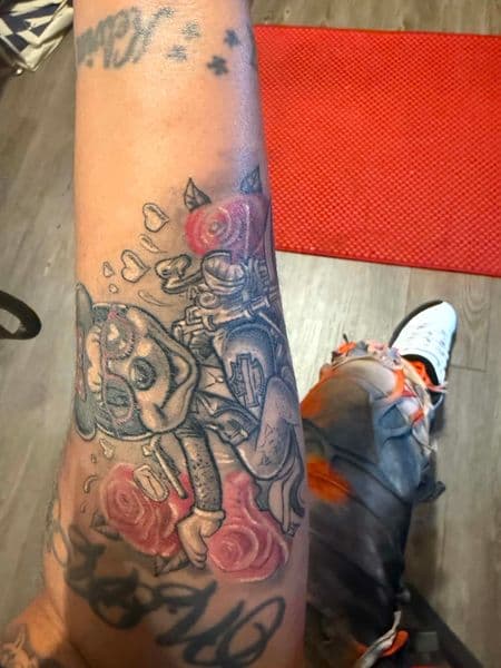 Illustrative + Black & Grey skull tattoo on Forearm by Gcreationart1 on TattMe