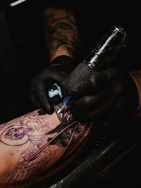 Black & Grey + Illustrative angel tattoo on Forearm by Nikki_hurtado_ on TattMe