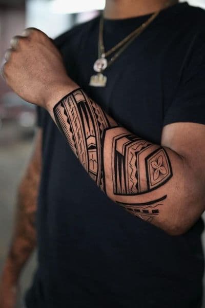 Polynesian + Tribal patterns tattoo on Forearm by hannah on TattMe