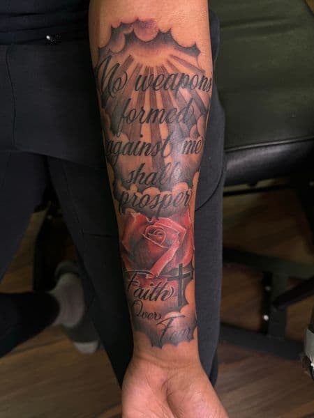 Black & Grey + Color rose tattoo on Forearm by Ashley_Panda on TattMe