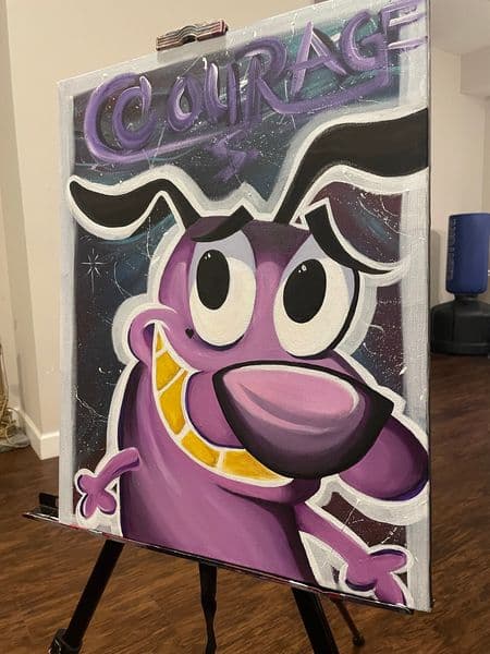 Cartoon + Pop Culture courage the cowardly dog tattoo by Ashley_Panda on TattMe