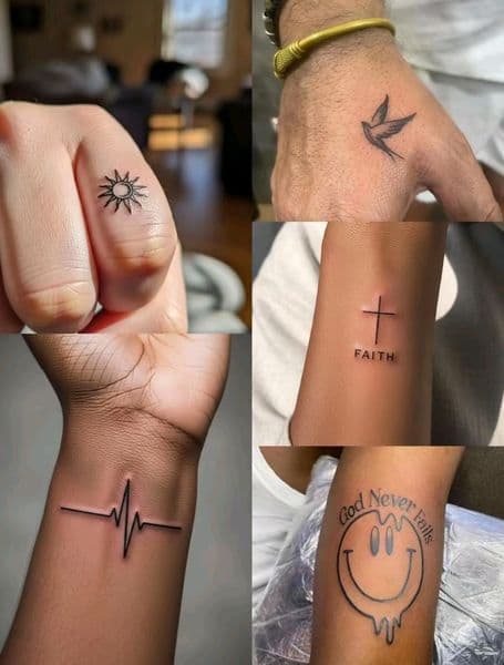 Fine Line + Minimalist sun tattoo by bruce_mills on TattMe