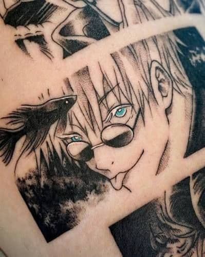 Anime + Illustrative anime tattoo by spilledinkz on TattMe