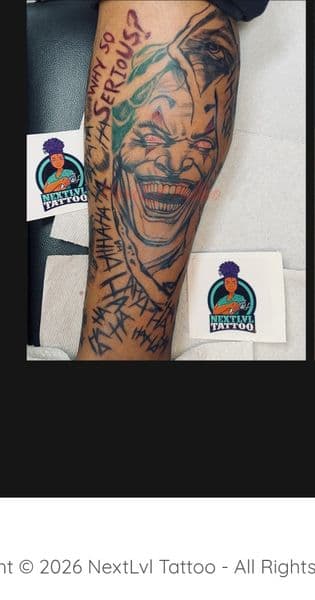 Black & Grey + Color joker tattoo on Forearm by n3xtlvltatt on TattMe