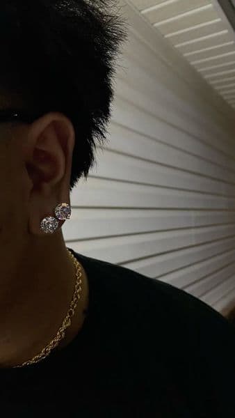 earrings tattoo on Behind Ear by BaronArt_Tattoo_and_piercing_Studio on TattMe