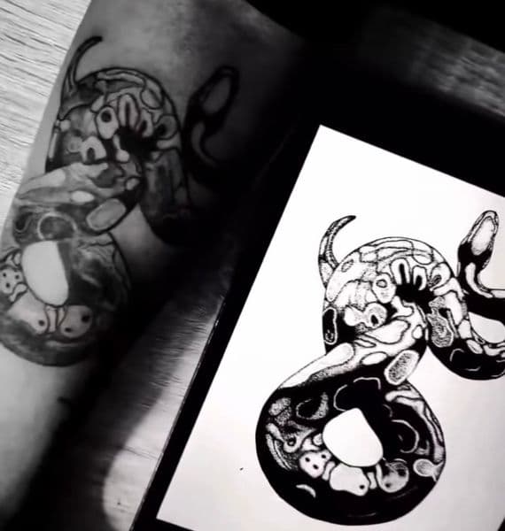 Black-work + Dot-work octopus tattoo on Forearm by 008ink on TattMe
