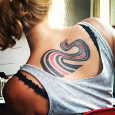 Abstract + Color ribbons tattoo on Shoulder Blade by Jennifer_Lopez_ on TattMe