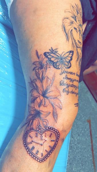 Fine Line + Black & Grey butterfly tattoo on Forearm by Dcmbrs_finest on TattMe
