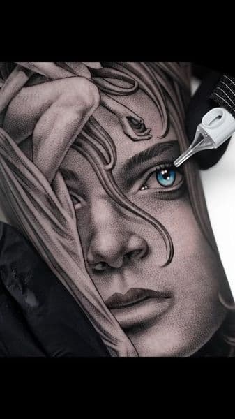 Realism + Black & Grey woman tattoo on Forearm by Daniel_Slime_Tattoo on TattMe