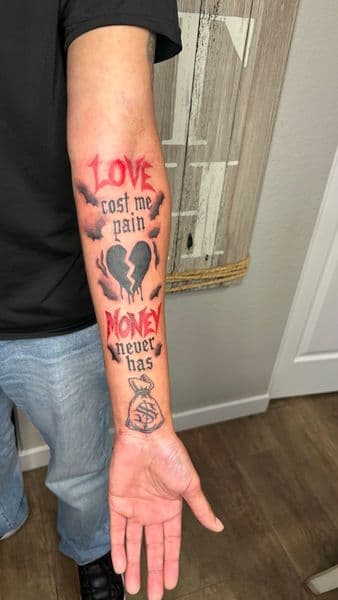 Lettering + Black & Grey lettering tattoo on Forearm by Slimxink on TattMe